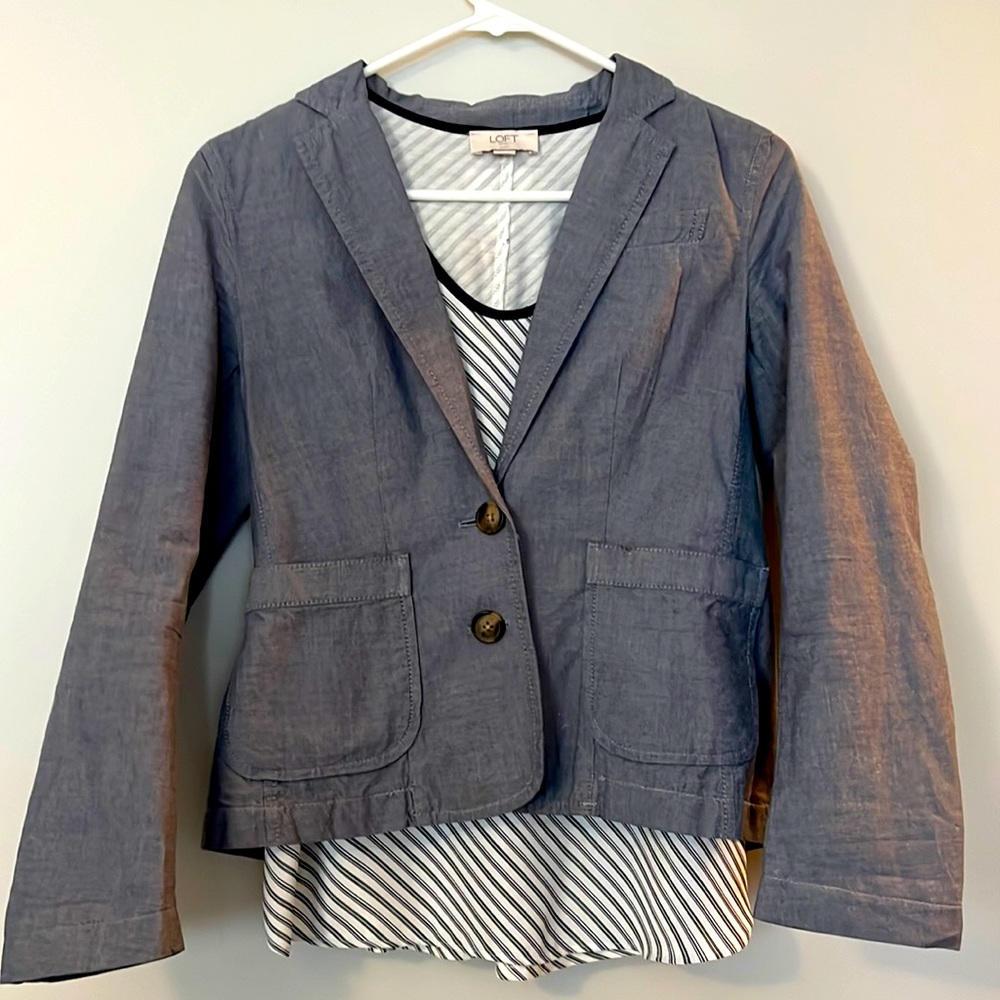 Soft Denim Blazer